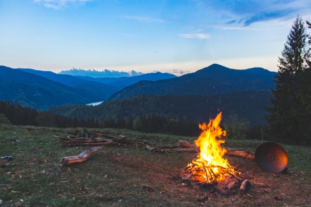 Riverside camping